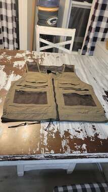 Vintage Performance Bicycle Multi-Pocket Mesh Tactical Utility Fishing Vest XL